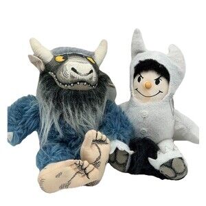 Vintage Maurice Sendak Where the Wild Things Are Plush Bernard & Max 9” Toys